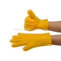 Guantes de silicona resistentes al calor de buena calidad para cocinar y hornear